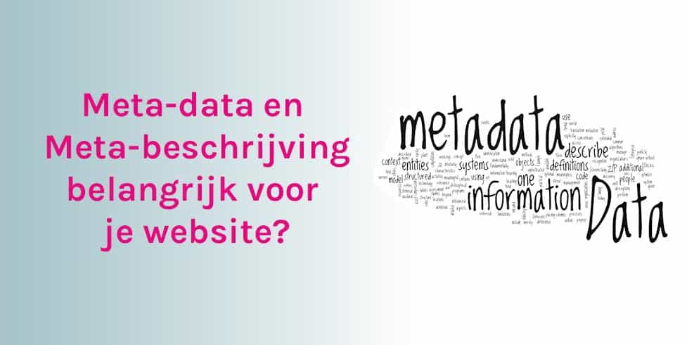 META-data en META beschrijving belangrijk voor je website