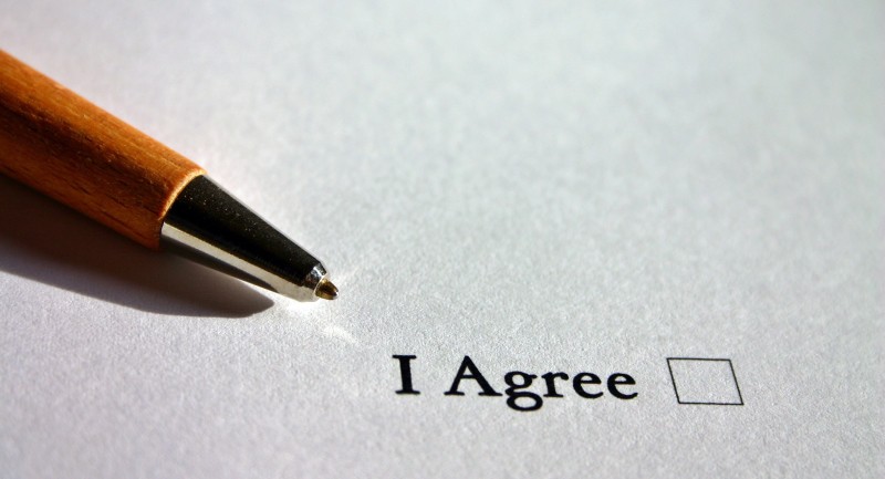 I agree checkbox
